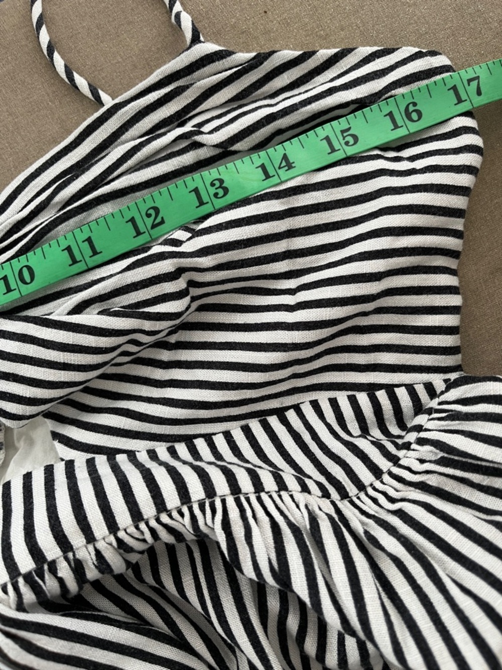 Zara Black and White Striped Midi Tie-Front Skirt - Picture 7 of 8